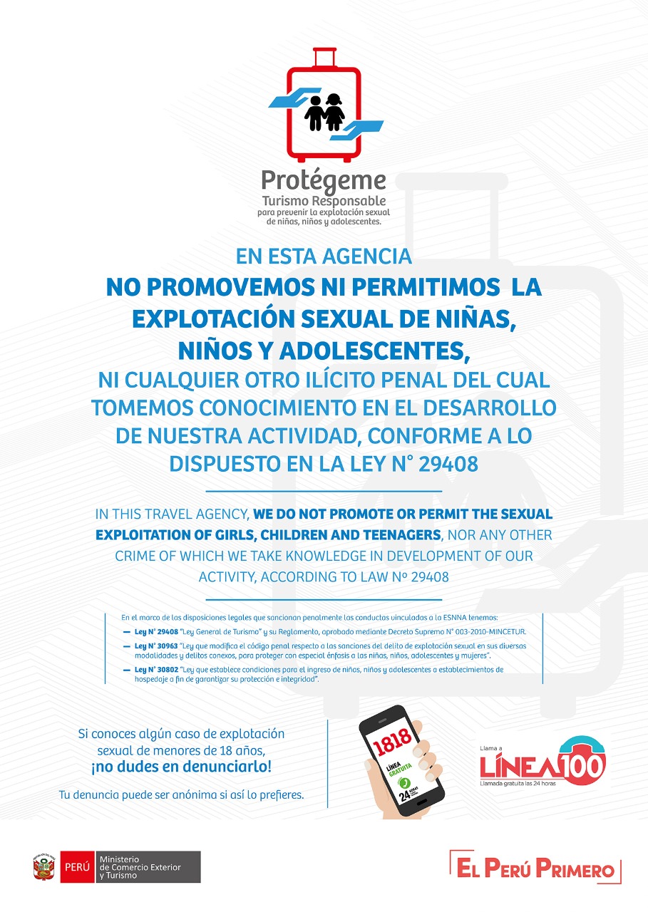 Afiche oficial de la campaña ¡Protégeme!